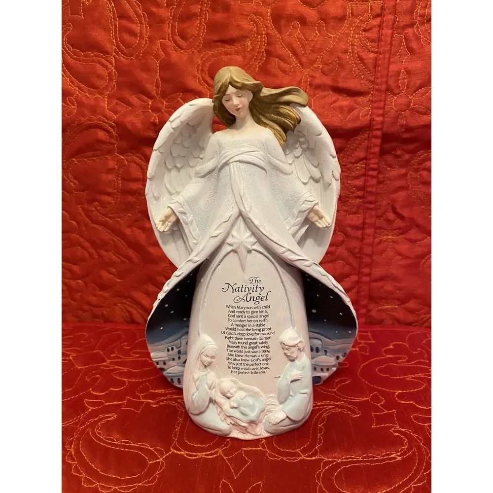 Enesco Foundations Heart‎ Hold You in Heaven Bereavement Angel Figurine 8.07